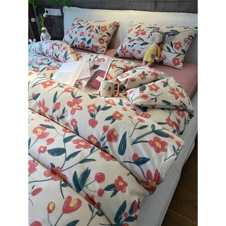 Bộ chăn ga gối cotton 4 món-100%cotton nhiều mẫu lựa chọn