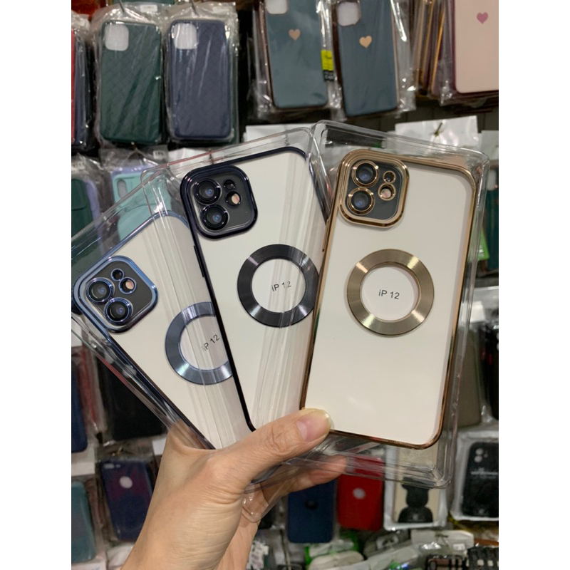 Ốp hở táo viền vuông iphone dẻo trong sang trọng 11 12 13 14 11pro 12pro 13pro 14pro promax