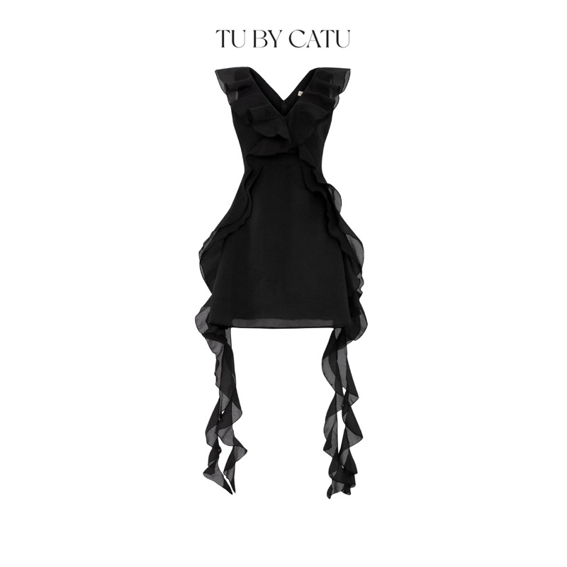 TUBYCATU | Đầm Camilia Ruffle Dress - Back