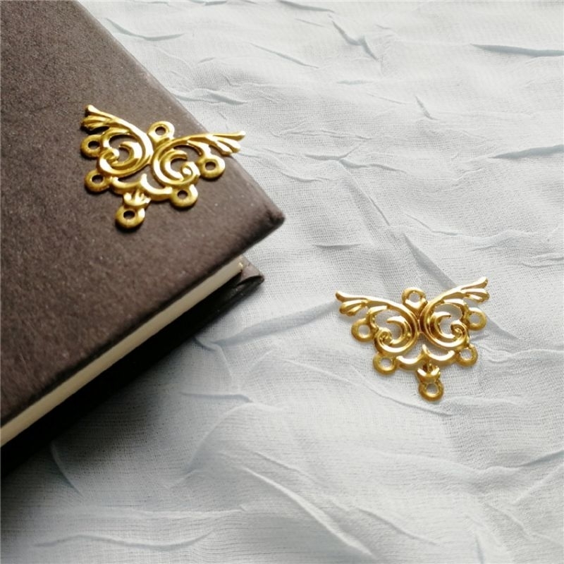 5 phiến treo họa tiết 20*26mm nguyên liệu làm trang sức handmade, trâm cổ trang,cosplay