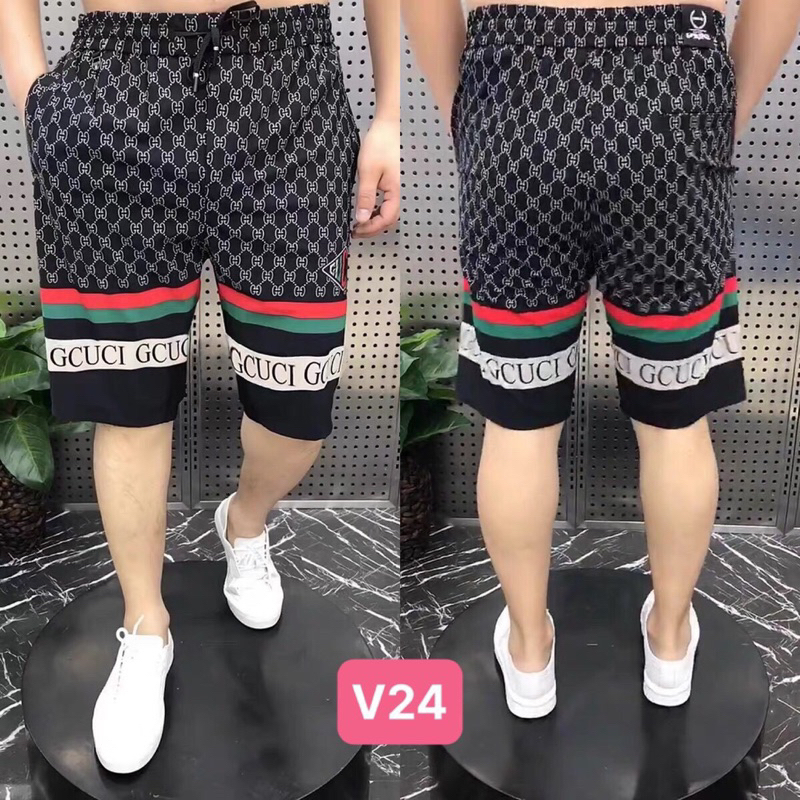 Quần short nam hoạ tiết-co giãn 4 chiều