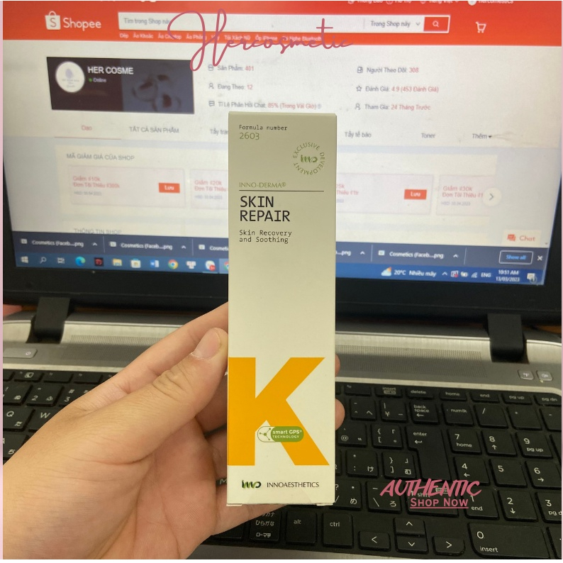 Kem Dưỡng Ẩm Phục Hồi Da Skin Repair K 60g