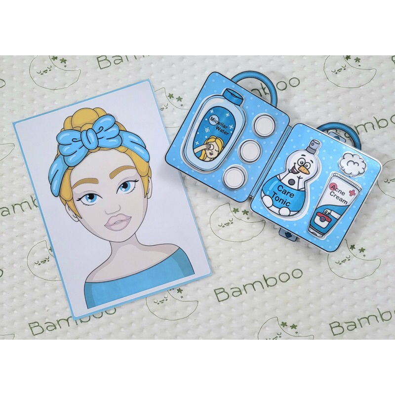 Búp bê giấy - Bộ học liệu trang điểm búp bê elsa