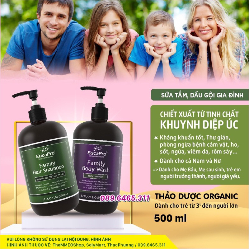 EucaPro, Thương hiệu thảo dược công nghệ Úc, Dầu gội cho trẻ em, Dầu Cù Là, Sữa Tắm, Dầu Khuynh diệp, Kem Massager, euky
