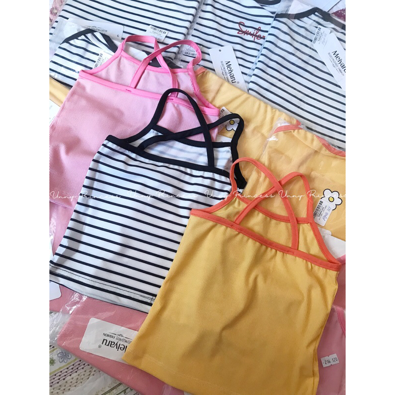 🌼 SET 3 ÁO THUN 2 DÂY CHÉO CHO BÉ YÊU