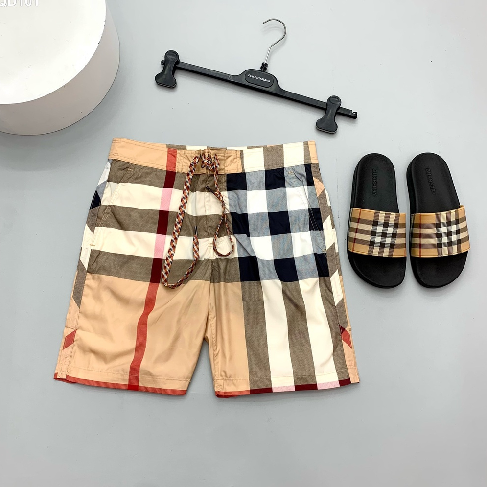 Quần short, ngố, đùi, cộc Burberry sọc to check cạp LA 1-1 on web