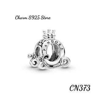 CHARM PAN ALE CỖ XE VƯƠNG MIỆN ĐÍNH ĐÁ BẠC S925 THUẦN KHIẾT HÀNG CAO CẤP