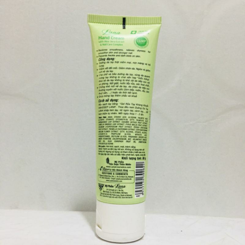 Kem Lana dưỡng da tay Aloe Vera 80g