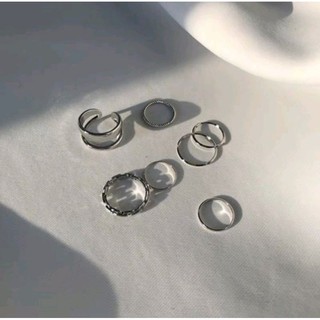 Set 7 Nhẫn Phong Cách Kpop Cổ Điển Thời Trang
