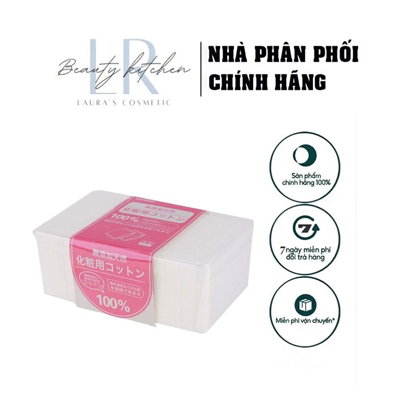 BÔNG TẨY TRANG MINISO NHẬT BẢN 475 - 1000 MIẾNG
