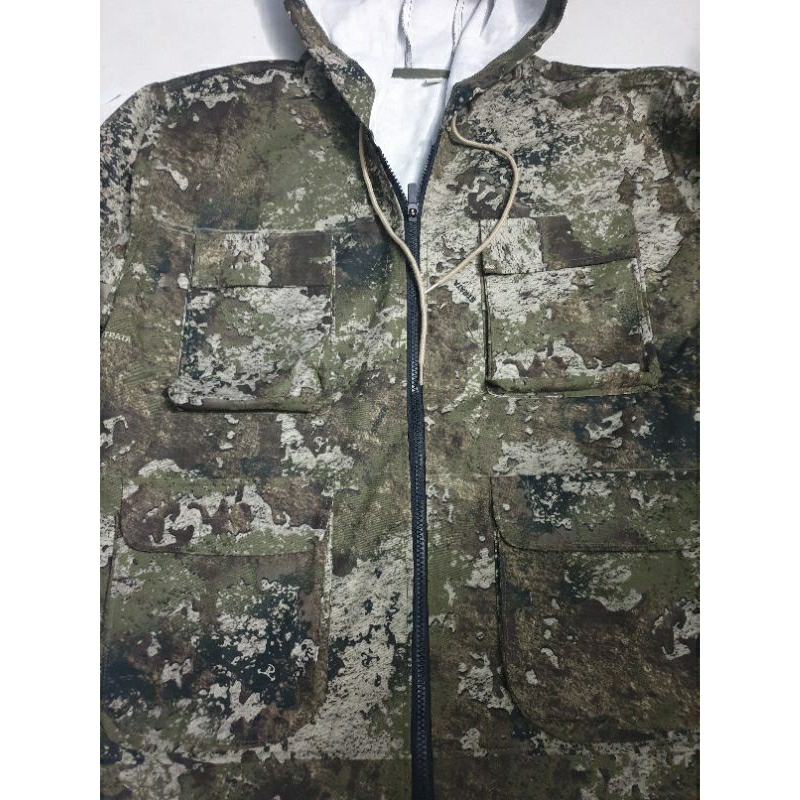 Áo khoát đi rừng kaki dày