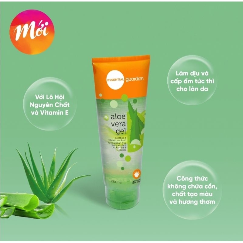 Gel Dưỡng Da Lô Hội Guardian Aloe Vera Gel Malaysia 100ml, 250ml