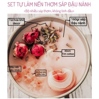 Set tự làm Nến thơm tự nhiên từ sáp Đậu nành mà bạn cần TẶNG KÈM Các phụ kiện trang trí nến - 9293store - 9293kitdecor