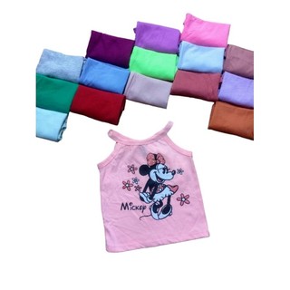 Áo 2 dây bé gái áo thun bé gái cộc tay cotton 8-22kg