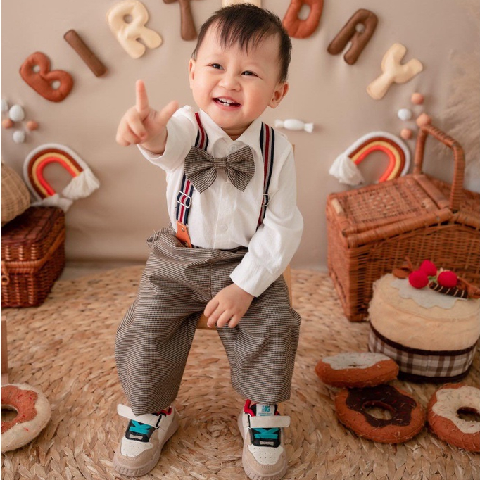 Set sơ mi công tử bé trai Hàn Quốc áo sơ mi cho bé trai 8-18kg Tunkid chất cotton phong cách sành điệu