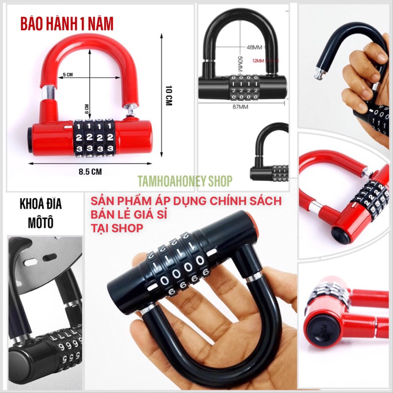 Ổ KHOÁ 4 SỐ CHỐNG TRỘM CHỮ U SIÊU BỀN ***LƯU Ý: CODE CHỈ CÒN 69.900 ĐỒNG/CÁI