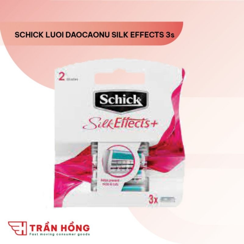 Vỉ 3 Lưỡi Dao Cạo Dành Cho Nữ Schick Silk Effect 3s