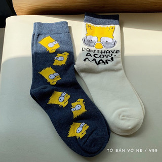 Tất vớ simpson cổ cao cho nam nữ