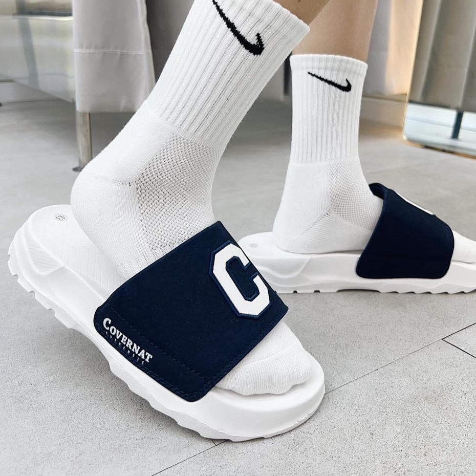 Dép CCOVERUnisex quai ngang cao cấp siêu nhẹ, tăng chiều cao 4cm, chống trơn trượt siêu hot 2023