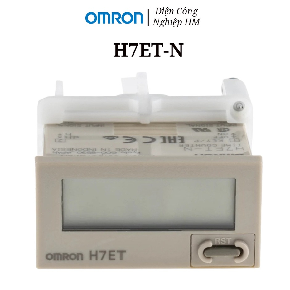 Bộ đếm thời gian H7ET-N Omron, Đồng hồ đếm thời gian sử dụng máy H7ET-N kích thước 48x24mm