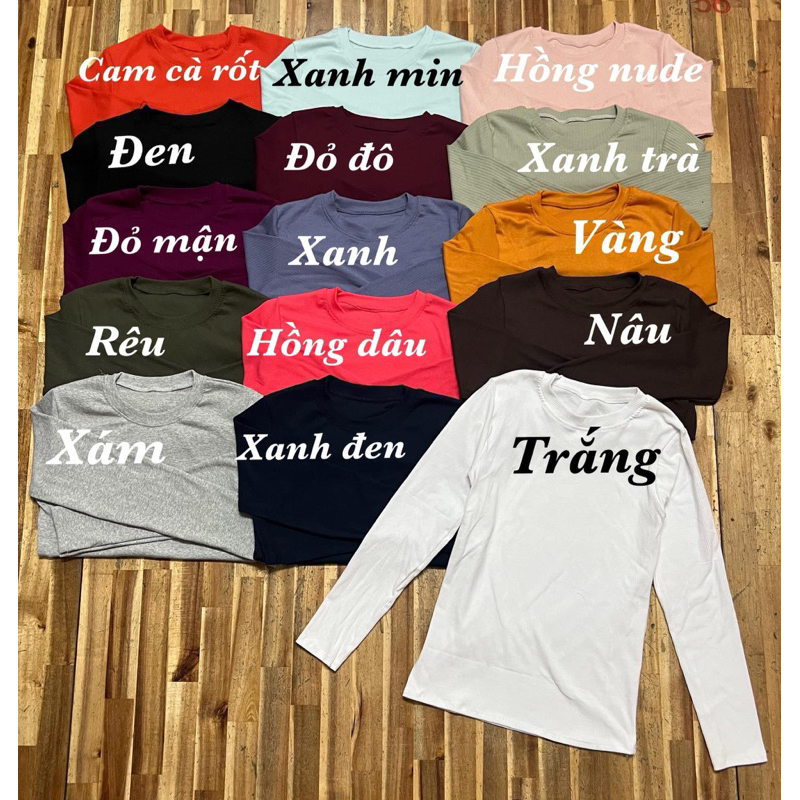 áo thun cổ tròn tay dài