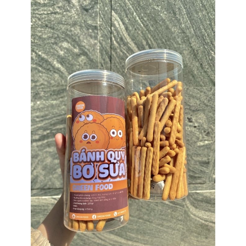 Bánh Qui Đũa Bơ Sữa 250gr Thơm Ngon, Chấm Với Sữa Bao Ngon