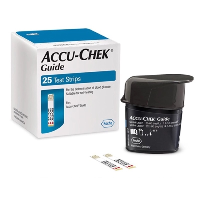 QUE THỬ ĐƯỜNG HUYẾT ACCUCHECK GUIDE 25-50 QUE Made in USA
