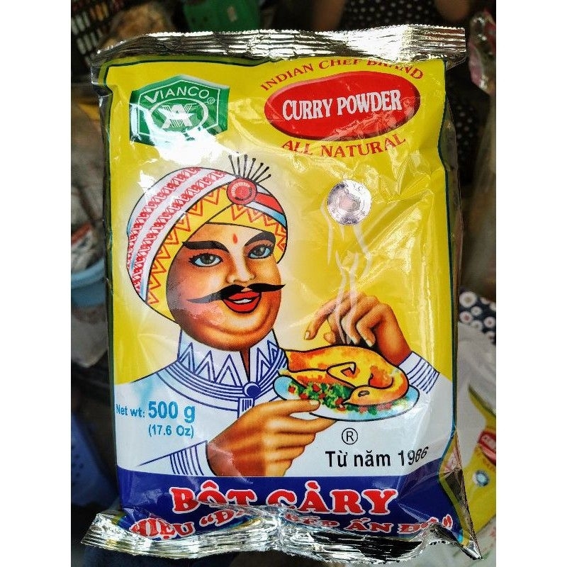 Bột Cà Ri Ấn Độ Vianco Chính Hãng Gói 500g