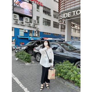 Sơ mi thêu cổ V [HÌNH THẬT MẪU SHOP CHỤP]