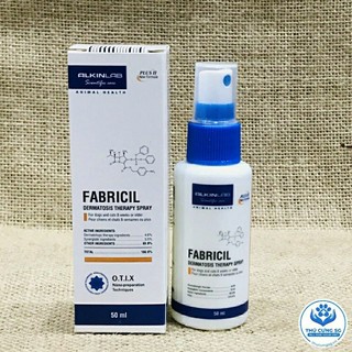 Alkin Fabricil xịt viêm da ngứa,ghẻ có mủ trên chó mèo(công ty)