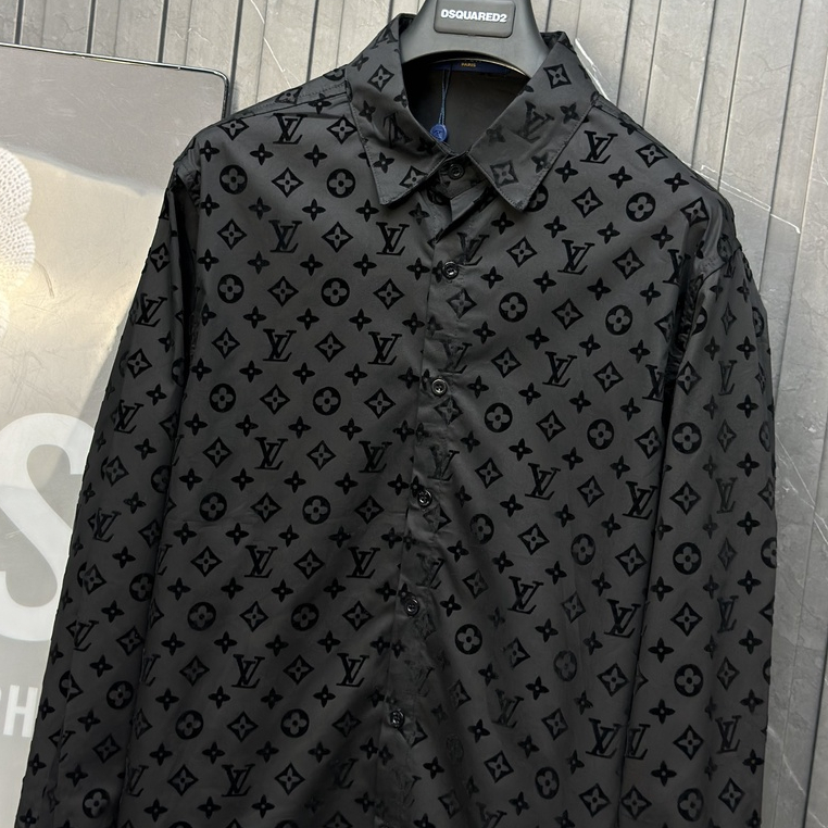 Áo sơ mi Louis Vuitton họa tiết hoa LV full LA 1-1 on web