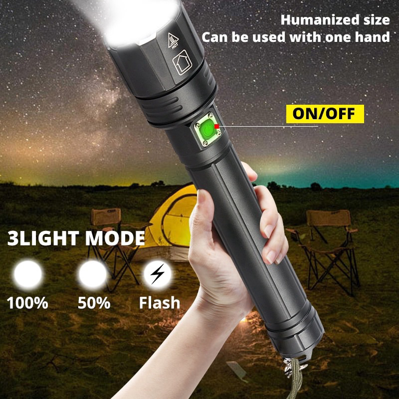 ĐÈN PIN SẠC SIÊU SÁNG CAO CẤP P90-X9000