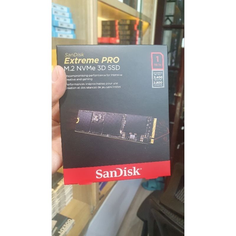 Ổ cứng SSD Sandisk Extreme Pro 1TB - M2 NVMe Gen3x4- Bảo hành 36 tháng