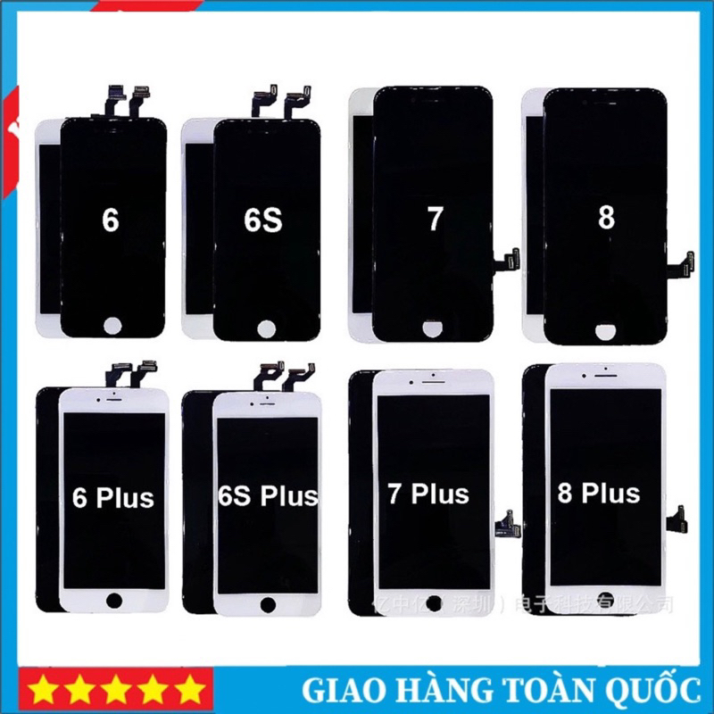 Màn Hình 6/ 6P/ 6S/ 6SP/ 7/ 7P/ 8/ 8P Mới Hiển Thị Sống Động Rõ Nét Tặng Cường lực