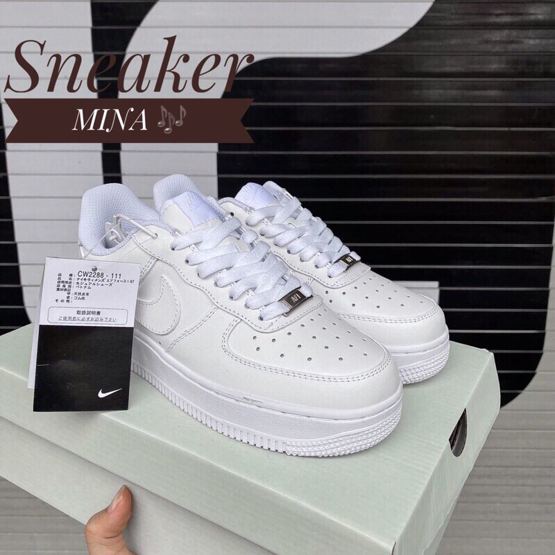 Giày nike af1 trắng , Giày sneaker nam nữ ari force thê thao kèm hộp