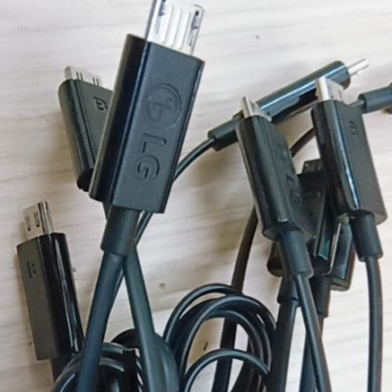 Dây MicroUSB Hãng LG Dài 1 Mét 1 đầu lõi 2 dây Dây micro USB làm nguồn sạc chuyên dụng ShopLinhKienM2M