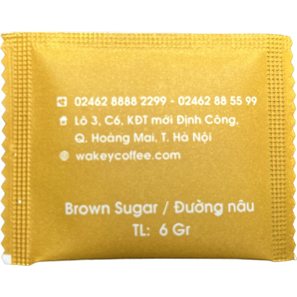 Đường Que - Đường Nâu WAKEYCOFFEE 6g