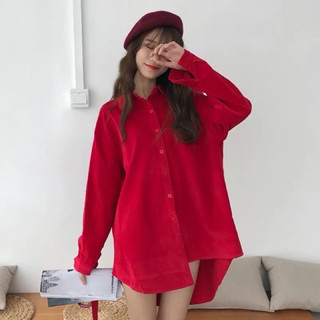NEWTAG ĐẦM KHOÁC SƠMI ĐỎ