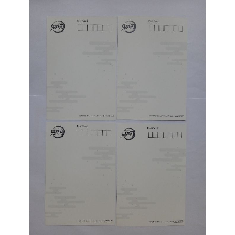 Postcard Kimetsu No Yaiba. Bưu thiếp KNY. Hàng chính hãng Nhật. Sanemi, Gyomei, Rengoku Kyojuro, Mitsuri