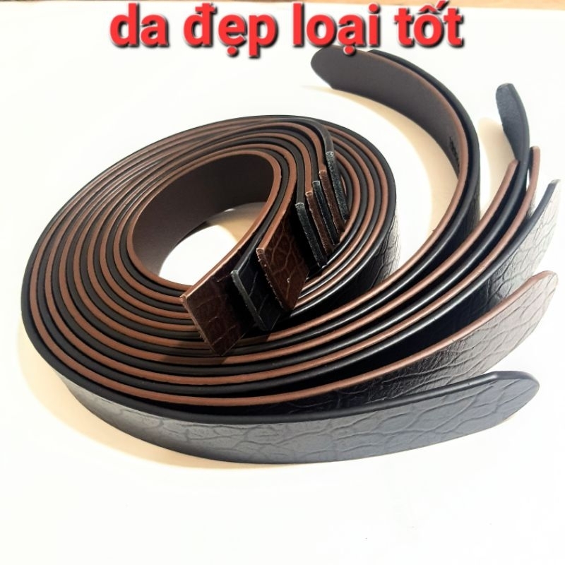 Thắt lưng nam nịt da thật nguyên tấm bền rất mềm đẹp [ KHÓA GẠT DÂY DA THẬT SIÊU BỀN ]