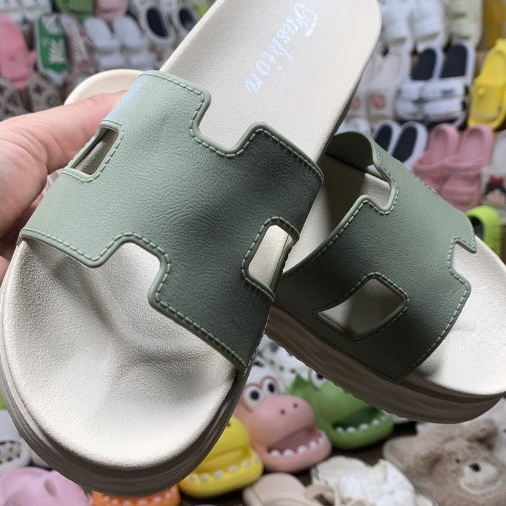 Dép nữ thời trang bánh mỳ 5cm chữ H siêu xinh siêu hót