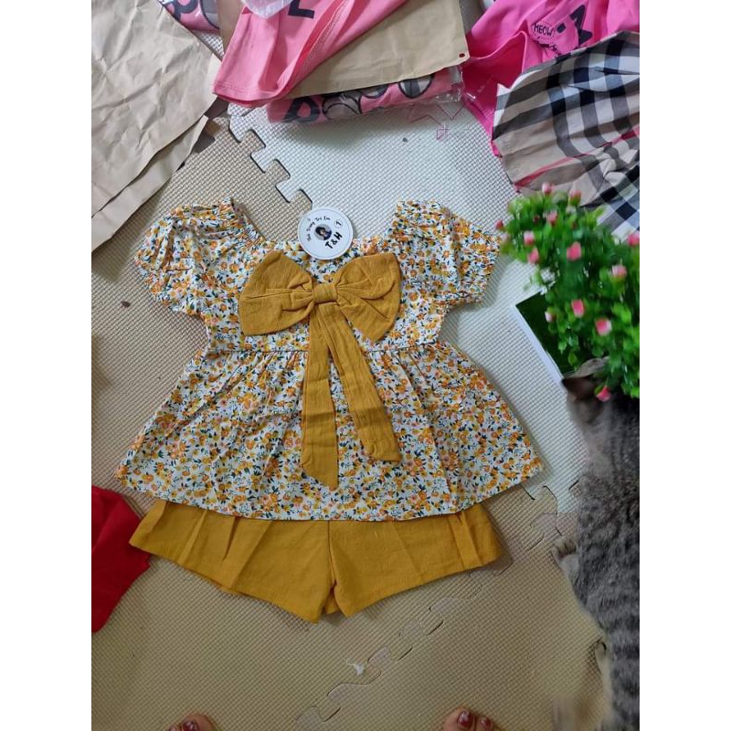 Bộ nơ chất thô cho bé size 8_20kg