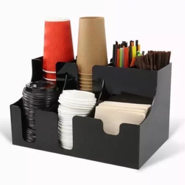 Kệ để ly nhựa, ly giấy quán cafe trà sữa- Chuyên sỉ  fb Xưởng móc khoá Én decor