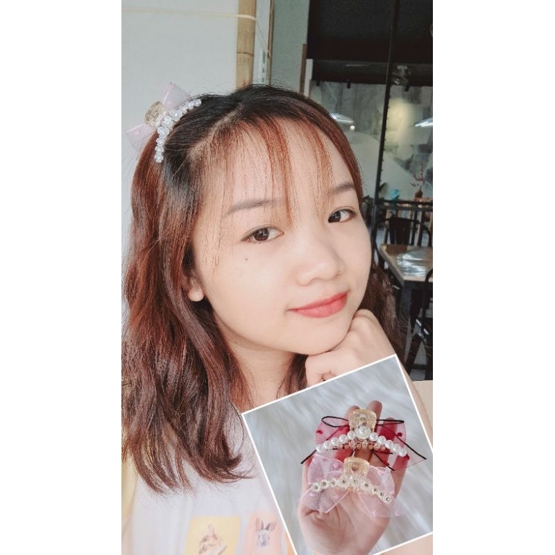 Kẹp gắp tóc nhí nơ dễ thương