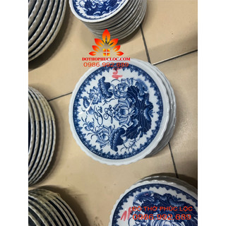 Đĩa thờ men lam 10,12,14,16