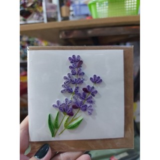Thiệp giấy xoắn 10x10cm nhiều mẫu