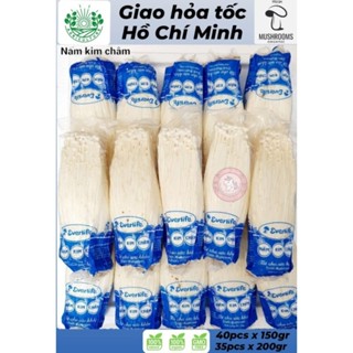 🍄 Nấm Kim Châm / Enoki Mushrooms 150gr (nhãn Everlife/Soron) - giao hỏa tốc Hồ Chí Minh