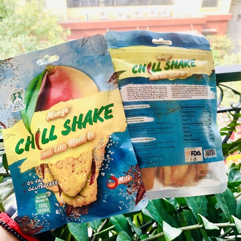 Xoài sấy dẻo lắc muối ớt ăn vặt Chilli Shake