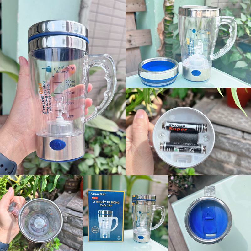 LY KHUẤY SỮA TỰ ĐỘNG SIÊU TIỆN LỢI ENSURE
