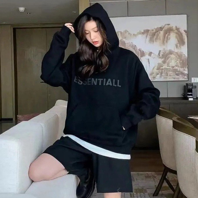 🔥Hot🔥 Áo Hoodie Essentials Form Rộng chất nỉ bông dày, áo hoodie nam nữ